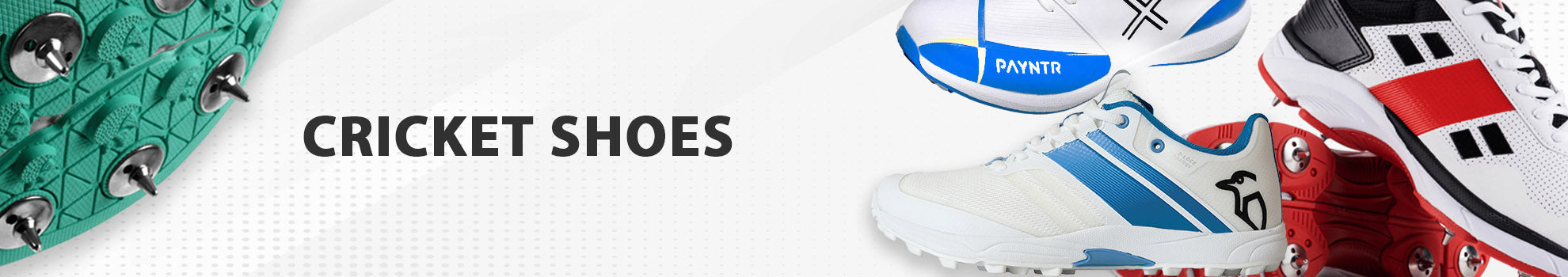 Cricket Shoes Spikes & Rubber Soles