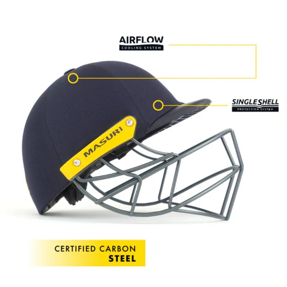 Masuri C Line Steel Grille Senior Cricket Helmet at Stag Sports