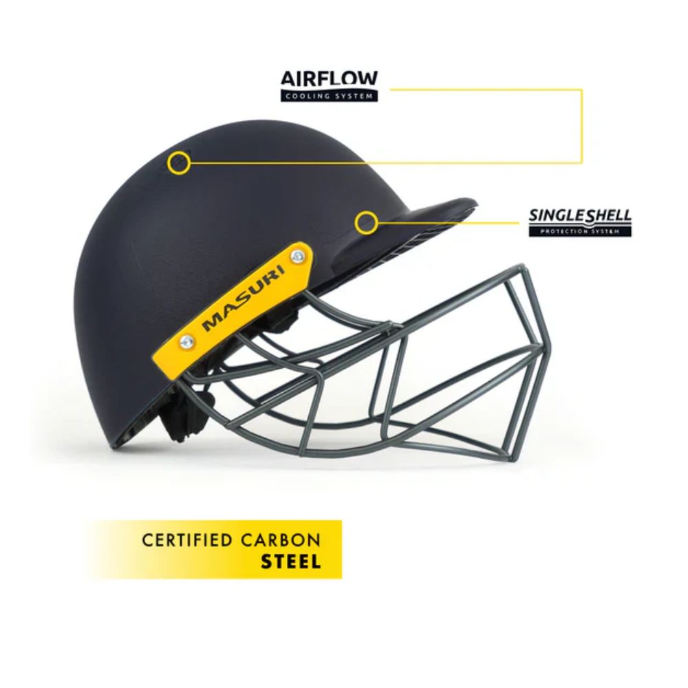 Masuri C Line Steel Grille Junior Cricket Helmet at Stag Sports Store