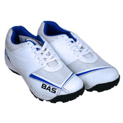 BAS 004 Rubber Cricket Shoes White/Blue