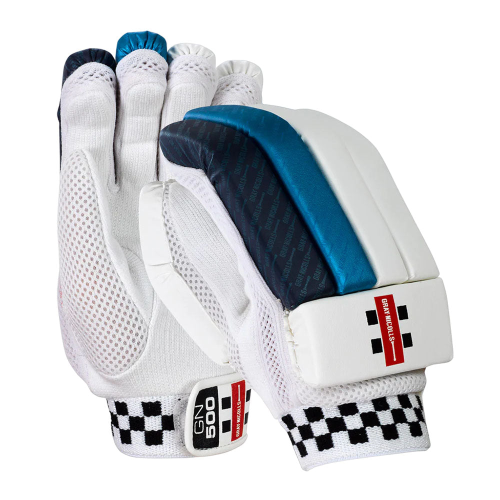 Gray Nicolls 500 Cricket Batting Gloves-Navy/Blue