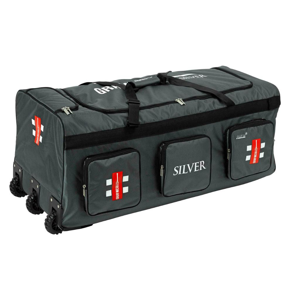 Gray Nicolls Silver Wheelie Cricket Kit Bag | Order Now! Stag Sports 
