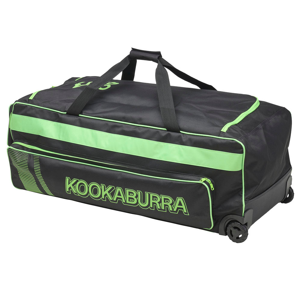 Kookaburra Pro 1.0 Wheelie Cricket Kit Bag Black/Lime 25/26