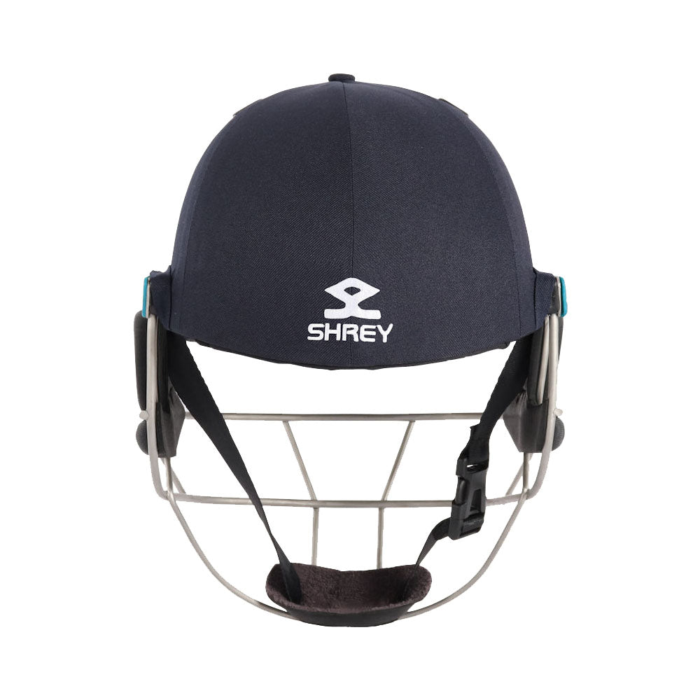 Shrey Masterclass Air 2.0 Batting Helmet Stainless Steel Navy: Stag Sports