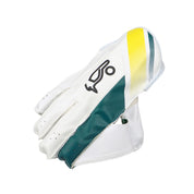 Kookaburra Pro 3.0 Cricket Wicket Keeping Gloves Green/Gold