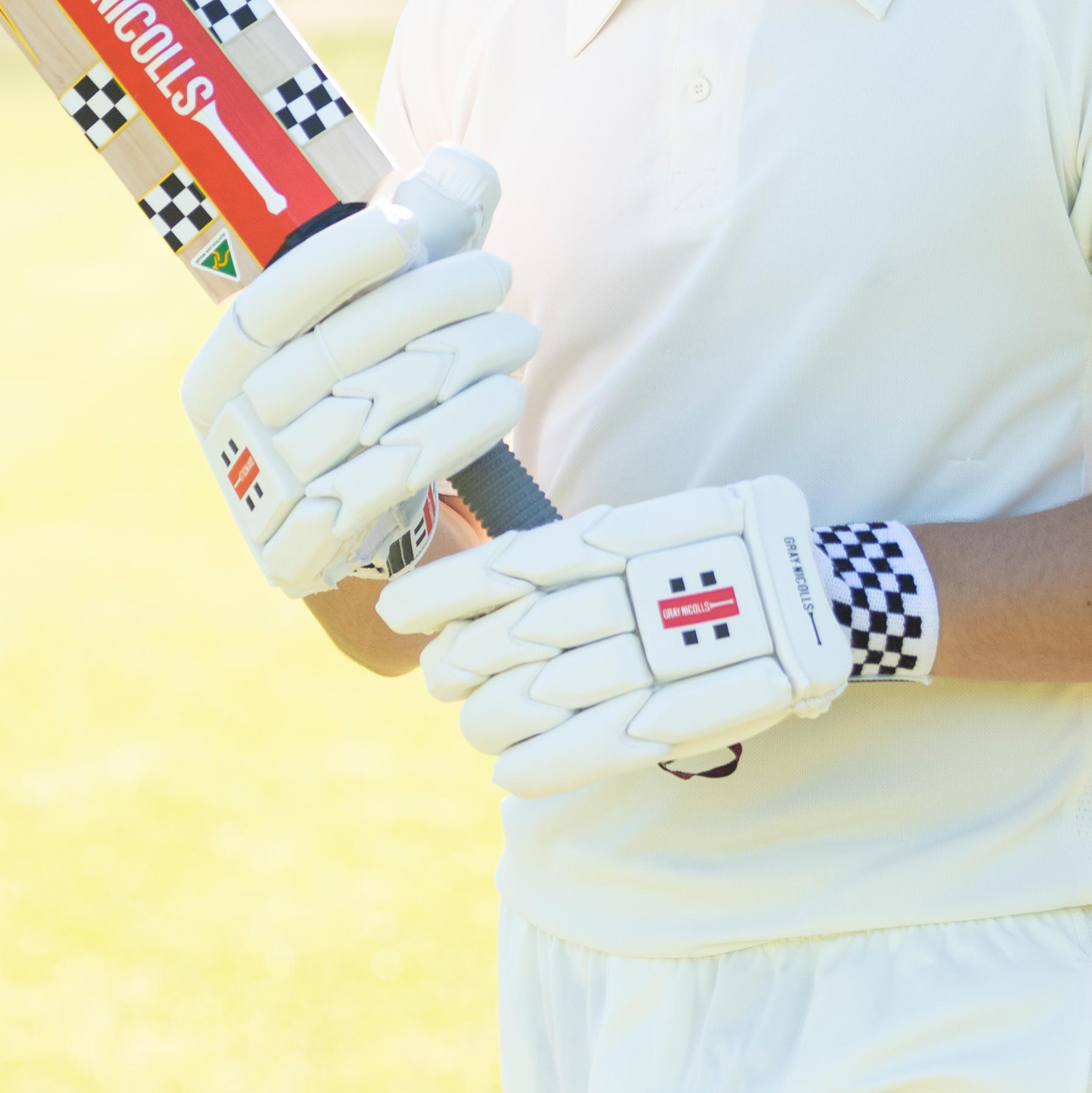 Gray-Nicolls Silver Cricket Batting Gloves