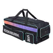 Kookaburra Pro 1.0 Wheel Cricket Kit Bag Black/Aqua