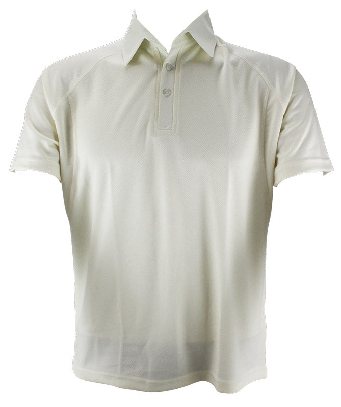 Bas Cricket Shirt Cream Short Sleeve