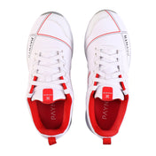 PAYNTR X Pimple Cricket Shoes Rubber White/RED