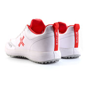 PAYNTR X Pimple Cricket Shoes Rubber White/RED