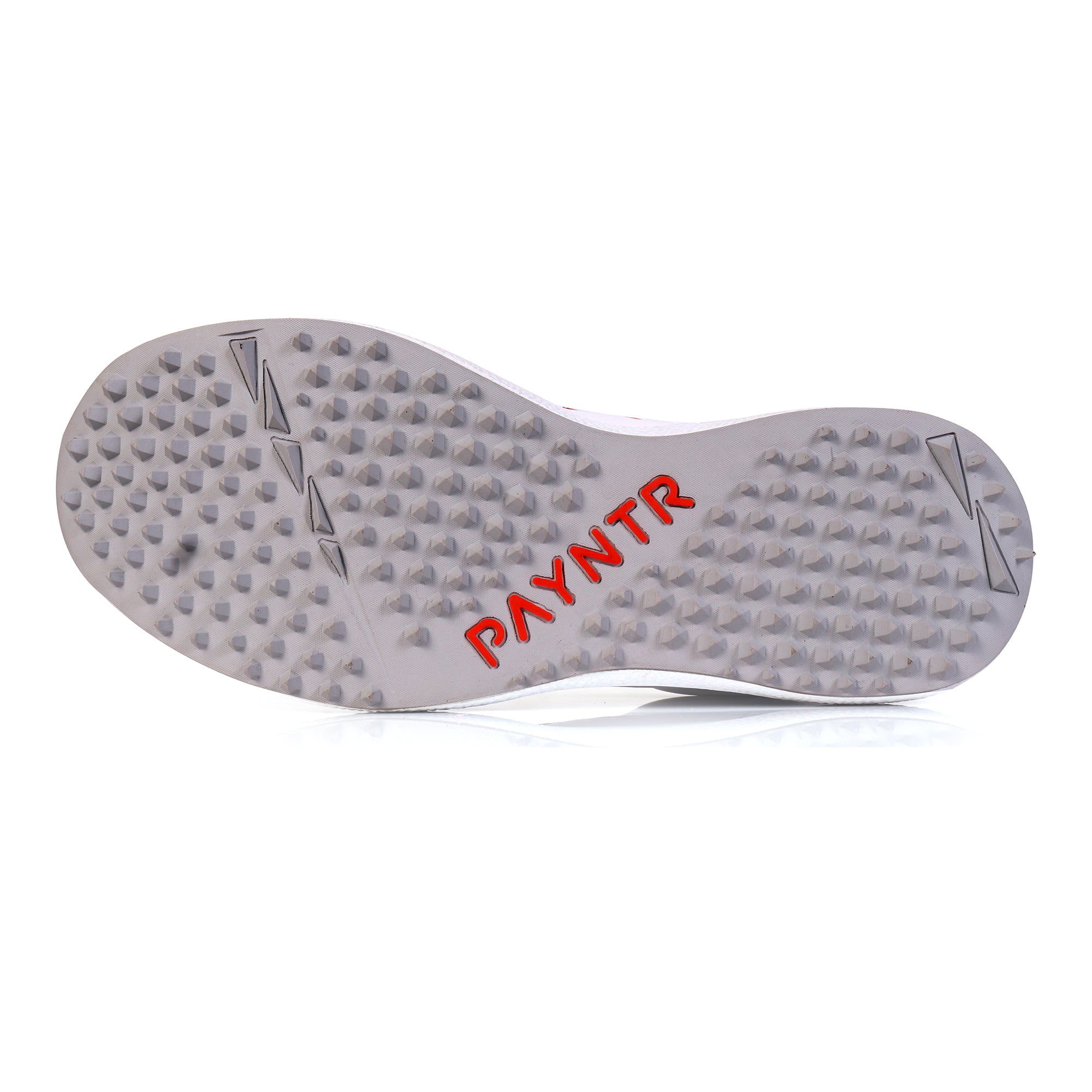 PAYNTR X Pimple Cricket Shoes Rubber White/Red
