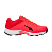 PUMA Spike 22.2 Fiery Coral-Puma Black-Poppy Red Cricket Shoes