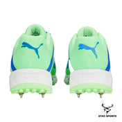 PUMA Spike 22.2 Elektro Green-Bluemazing-Puma White Cricket Shoes