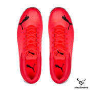 PUMA Spike 22.2 Fiery Coral-Puma Black-Poppy Red Cricket Shoes